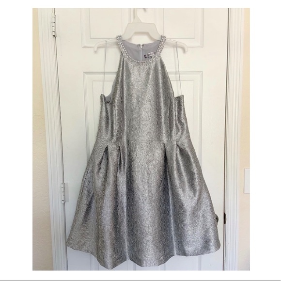 Jennifer Lopez Dresses & Skirts - Size 16 Jennifer Lopez silver halter dress